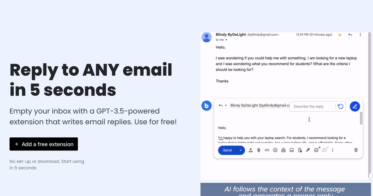MailBuddy | ChatGPT AI Email Assistant